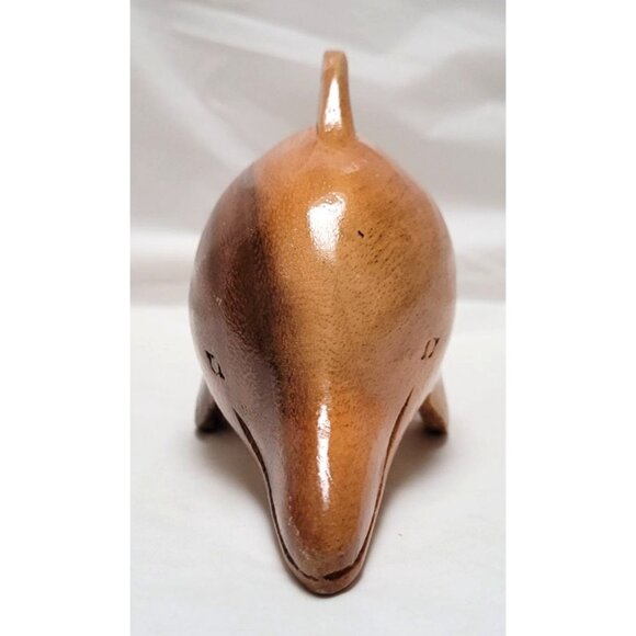 Hand-Carved Wooden Dolphin Figurine Figure Statue About 7 Inches Long - Lot E - Picture 3 of 7